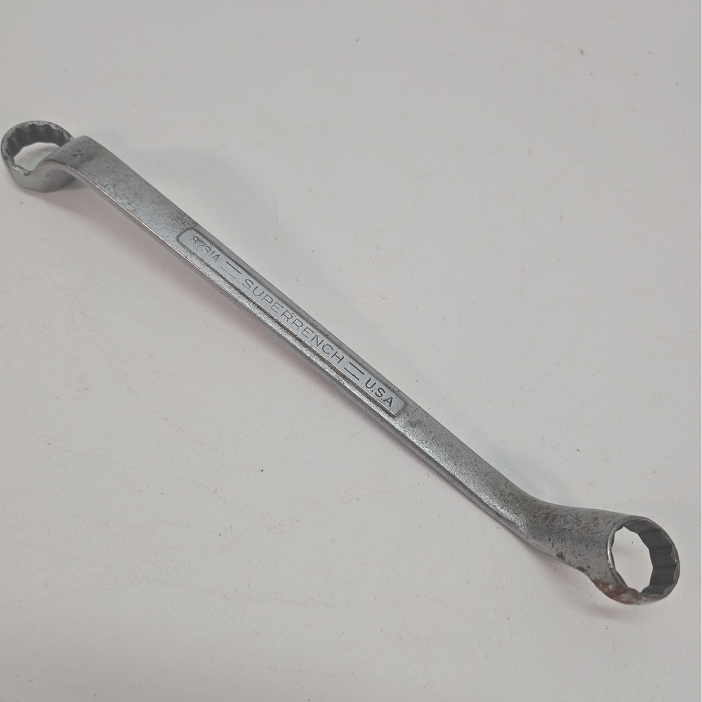 Vintage J H Williams Double Offset Box End Wrench Superrench 3/4" & 7/8" 8731A